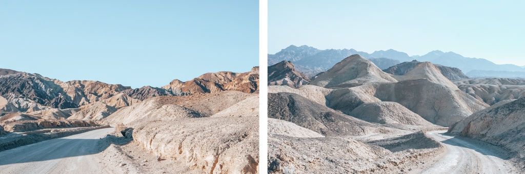 Le paysage lunaire de Twenty Mule Team Canyon